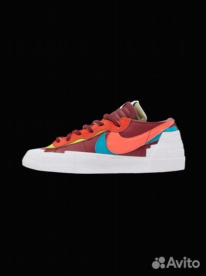 Кроссовки Nike Kaws x Sacai x Blazer Low (Red)