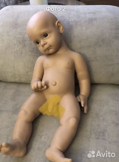 Пупс кукла реборн полностью силиконовая 4 кг 53 см
