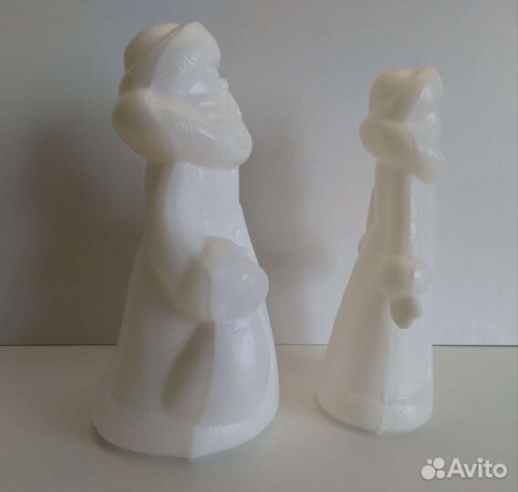 Игрушка дутая Дед Мороз и Снегурочка СССР.Винтаж