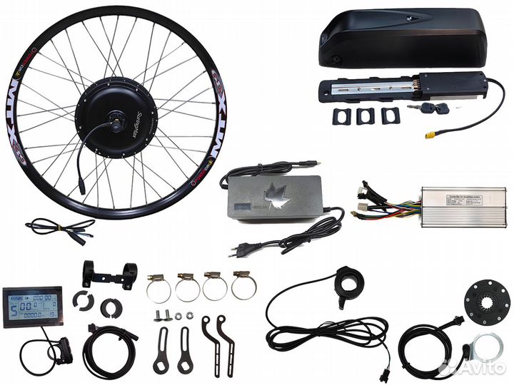 Комплект для электровелосипеда 1000Вт 48В 19.2А/ч