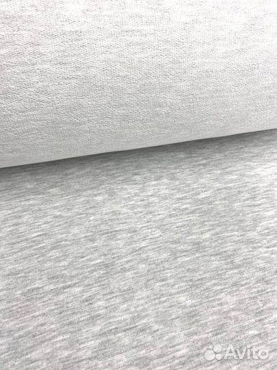 Ткань Футер 2-х нитка Меланж Св. Серый