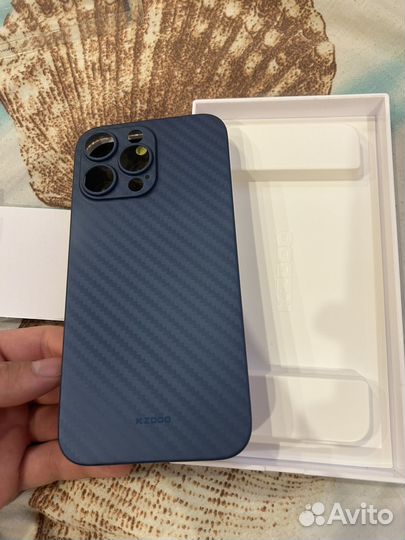 Чехол на iPhone 14 pro max карбон