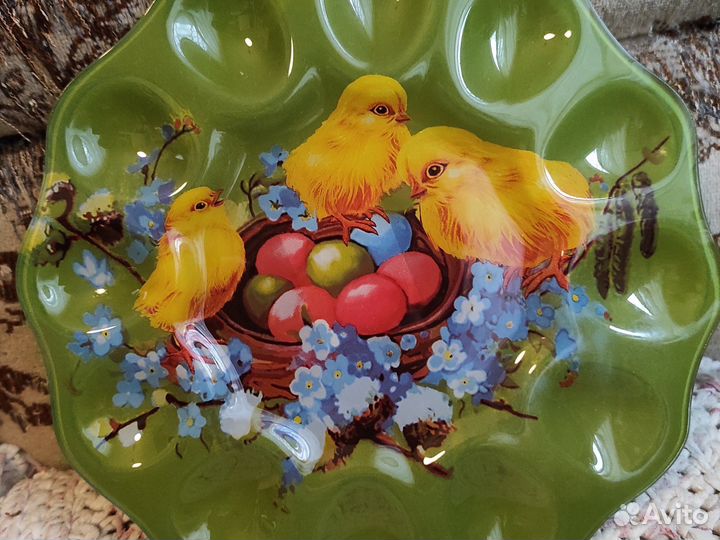 Блюдо большое пасхальное для яиц