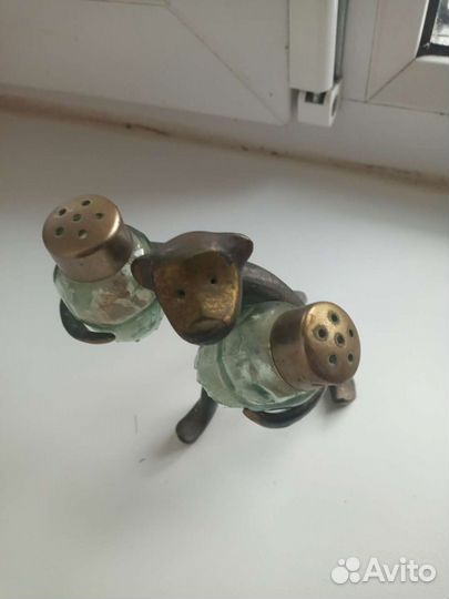 Статуэтка солонки СССР бронза