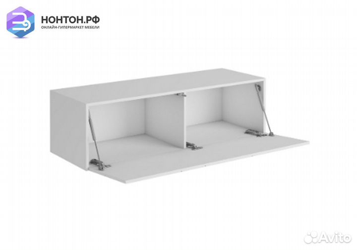 Тумба под тв подвесная Гранж тм-004 белый шагрень