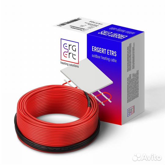 Кабель нагревательный ergert etrs-18, 1100 Вт, 61