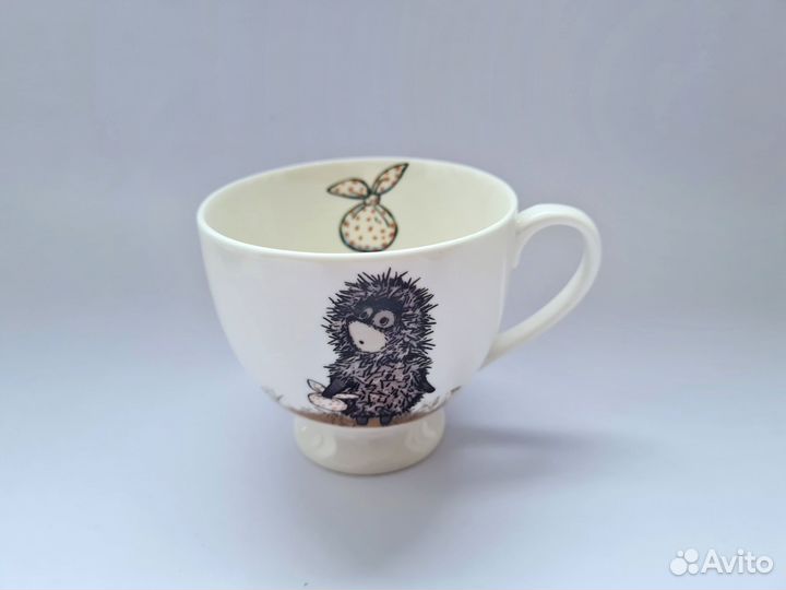 Новая кофейная пара фарфор ежик в тумане