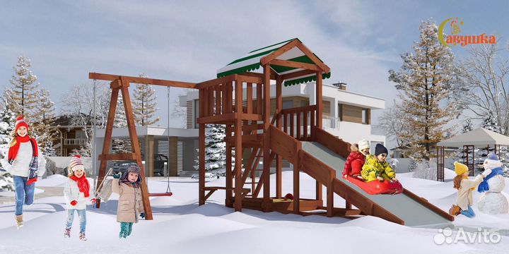Детская площадка, городок Савушка 4 сезона Мастер