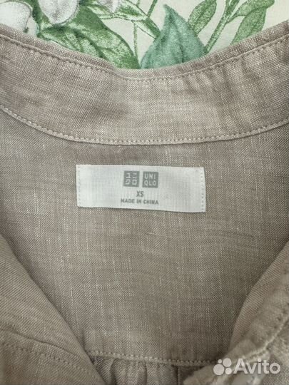 Блузка Uniqlo 100% лён XS