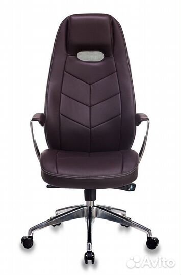 Кресло Zen Brown коричневая кожа