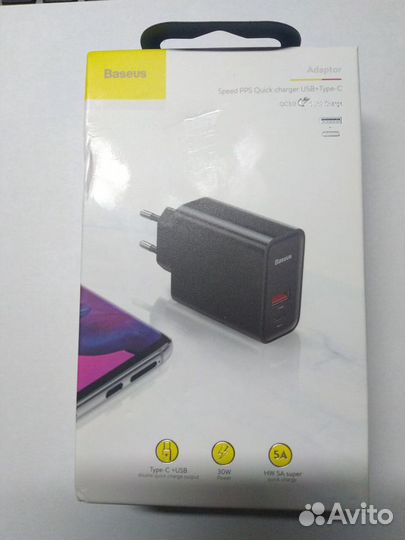 Зарядные устройства Baseus 20/30 Вт iPhone