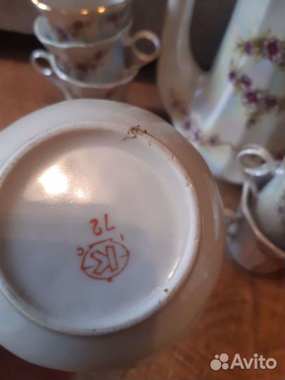 Кофейный сервиз Коростень, 70-80 гг. На 6 персон