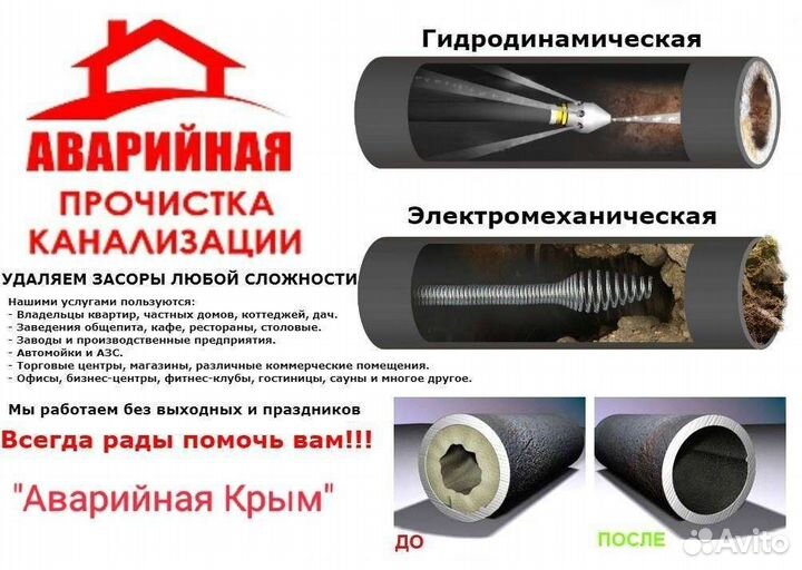 Прочистка канализации Севастополь