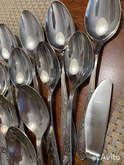 Мельхиоровые столовые приборы