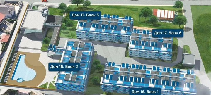 Квартира-студия, 59,9 м², 3/3 эт.