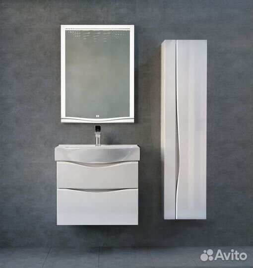 Шкаф пенал для ванной Allegro 140 (подвесной)