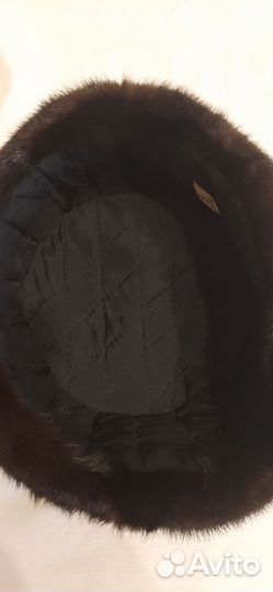 Мужская шапка зимняя норка, размер 58