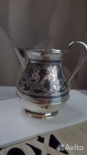 Серебряный молочник Кубачи