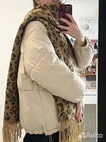 Женский шарф леопард