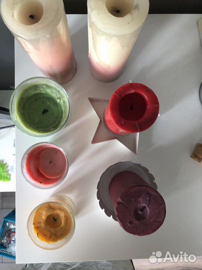 Свечи восковые бу