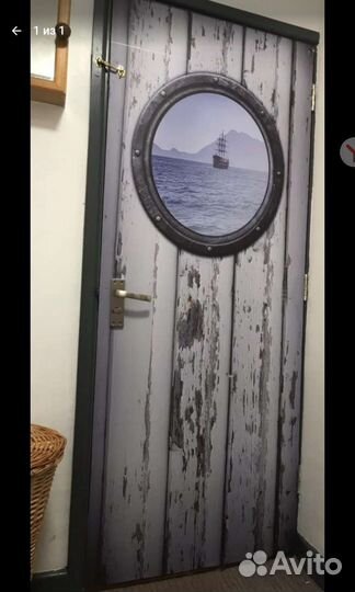 Водонепроницаемый самоклеящийся плакат на дверь