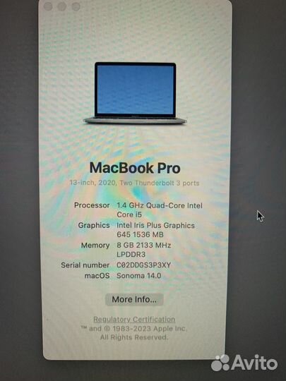 Apple MacBook Pro 13 2020