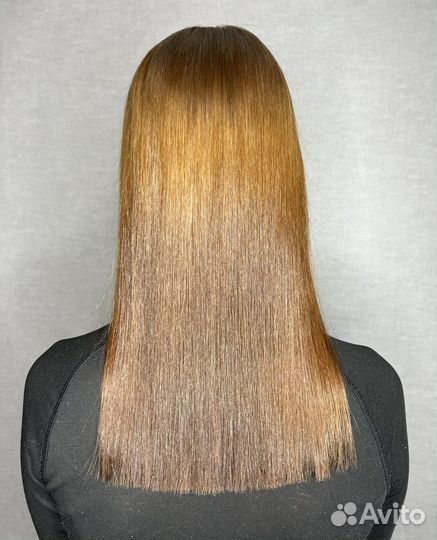 Кератиновое выпрямление волос