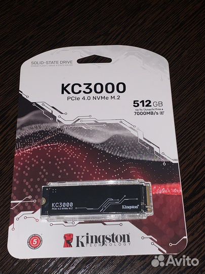 SSD накопитель Kingston KC3000 512G 512гб