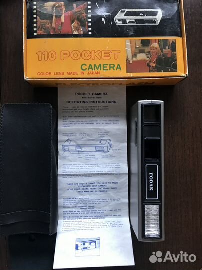 Винтажная камера 110 pocket camera color lens