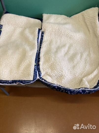 Детский зимний конверт на овчине