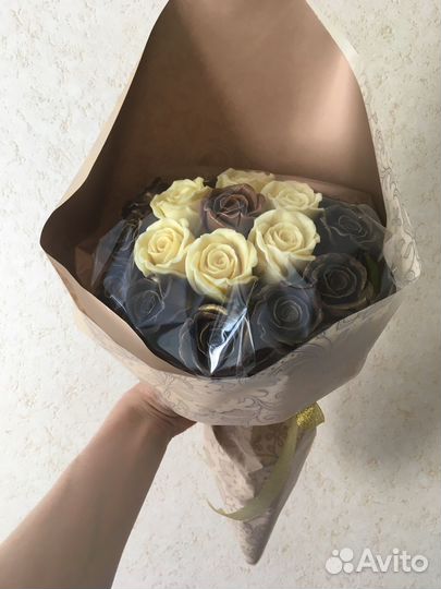 Шоколадные розы тюльпаны Цветы композиции подарок