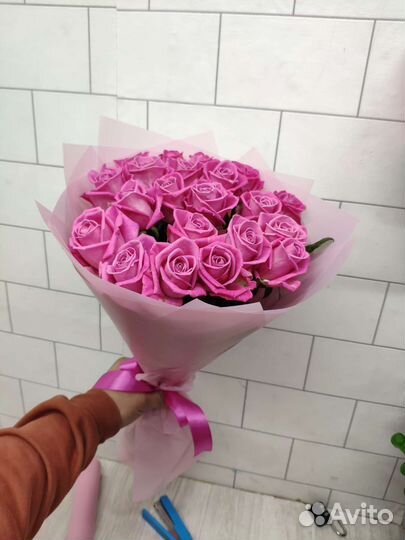 Роза букет пионы цветы