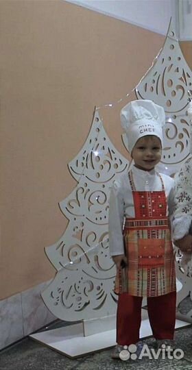 Новогодний костюм поварëнка детский размер 92-98