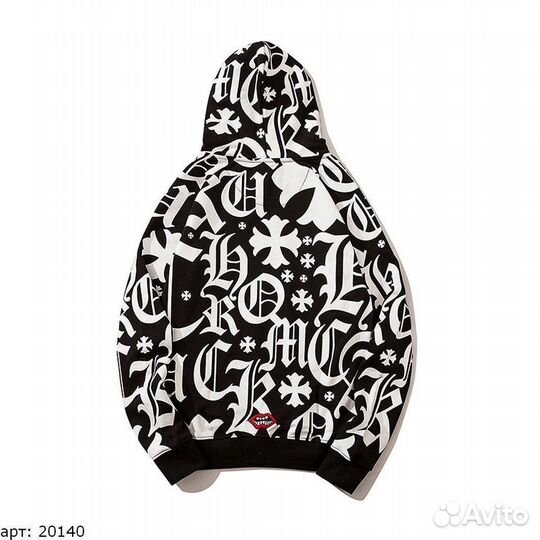 Худи chrome hearts BnW (М-L) черно-белое