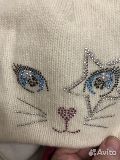 Шапка зимняя для девочки 52 54