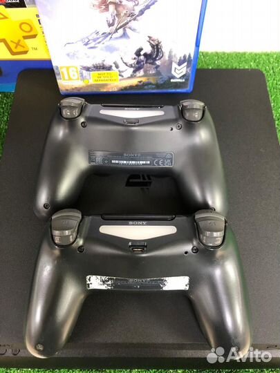 Sony playstation 4 slim 500gb 2 геймпада