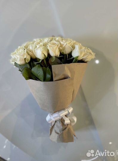 Розы, букет цветов 51 шт