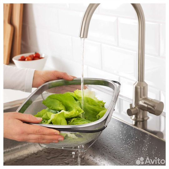 Дуршлаг IKEA Idealisk, нержавеющая сталь