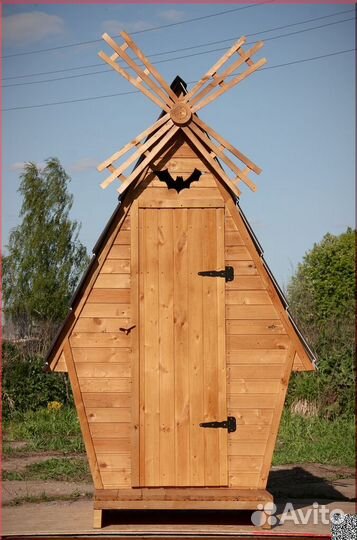 Дачный туалет деревянный JWL459