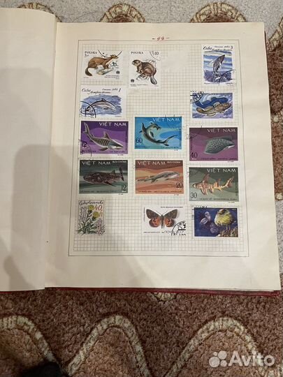 Альбом с почтовыми марками СССР