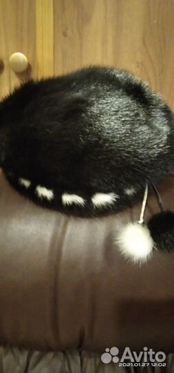Шапка норковая женская