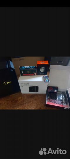 Игровой пк с монитором и клавиатурой