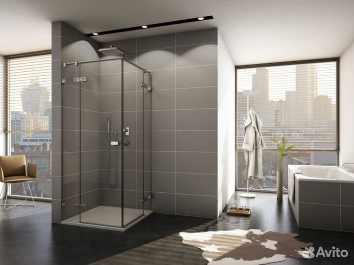 Стеклянные перегородки для душа
