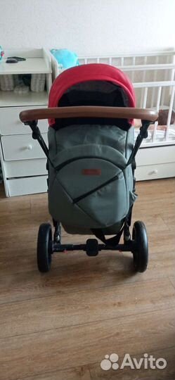 Коляска 2 в 1 эко кожа