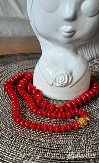 Бусы из коралла 75 см