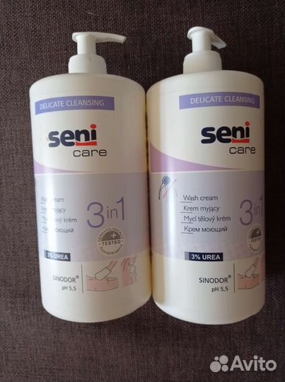Крем моющий 3 в 1 seni