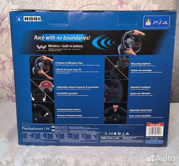 Новый беспроводной руль Hori ps4-142e + Nintendo