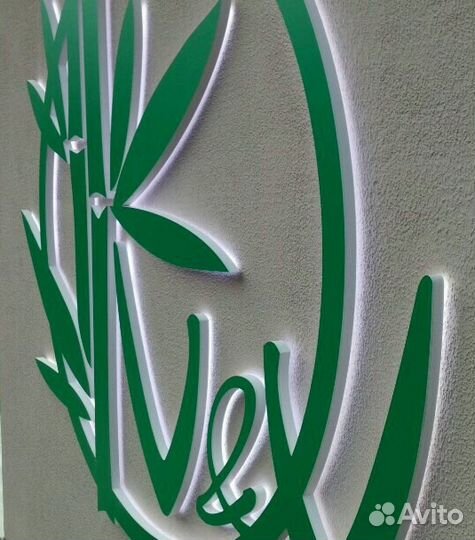 Световые объемные буквы, реклама