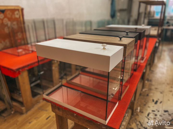 Аквариумы 50л с отделкой