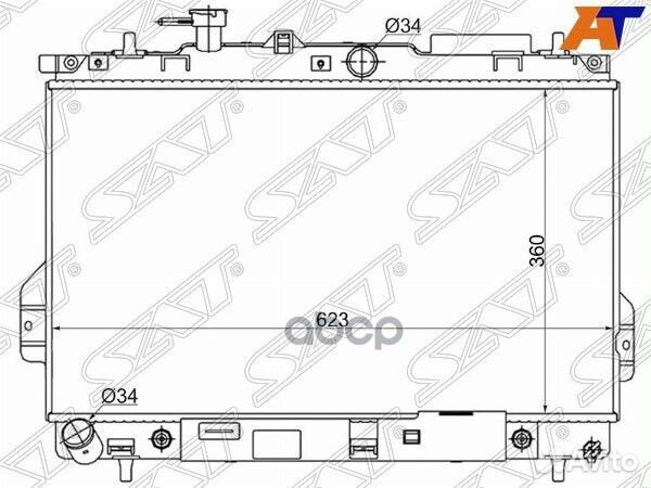 Радиатор Hyundai Matrix 01-10 HY0010 Sat